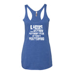 Women's Lions Take Action Without Fear racerback tank
