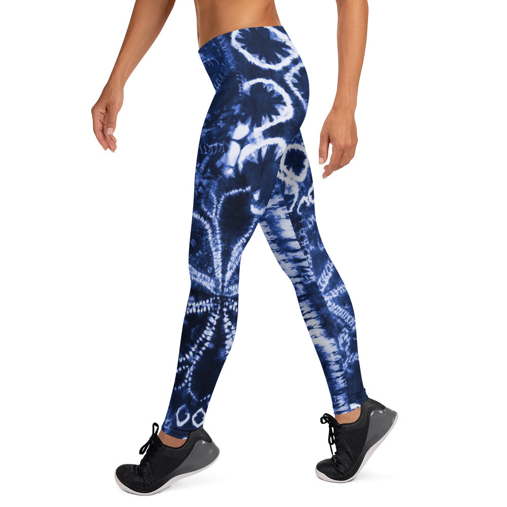Women's Blue Escape Leggings - Deviant Sway