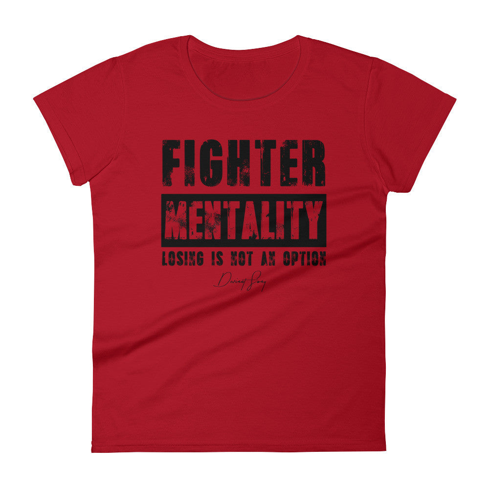 Women's Fighter Mentality short sleeve t-shirt - Deviant Sway