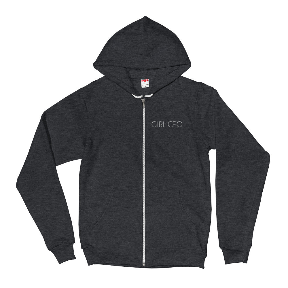 Women's Girl CEO - The Hustle is Female Full-Zip Hoodie - Deviant Sway