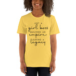 Women's Just a Girl Boss short sleeve t-shirt