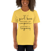 Women's Just a Girl Boss short sleeve t-shirt