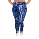 Women's Blue Escape Plus Size Leggings - Deviant Sway