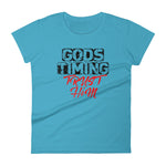 Women's God's Timing Trust Him short sleeve t-shirt - Deviant Sway