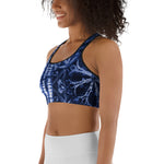 Women's Blue Escape Sports bra - Deviant Sway