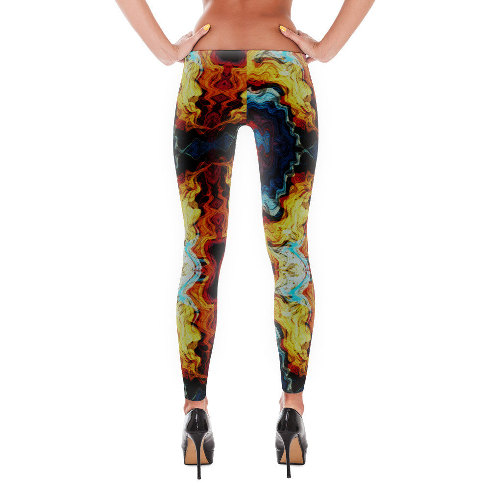 Women's Beautiful Chaos Leggings - Deviant Sway