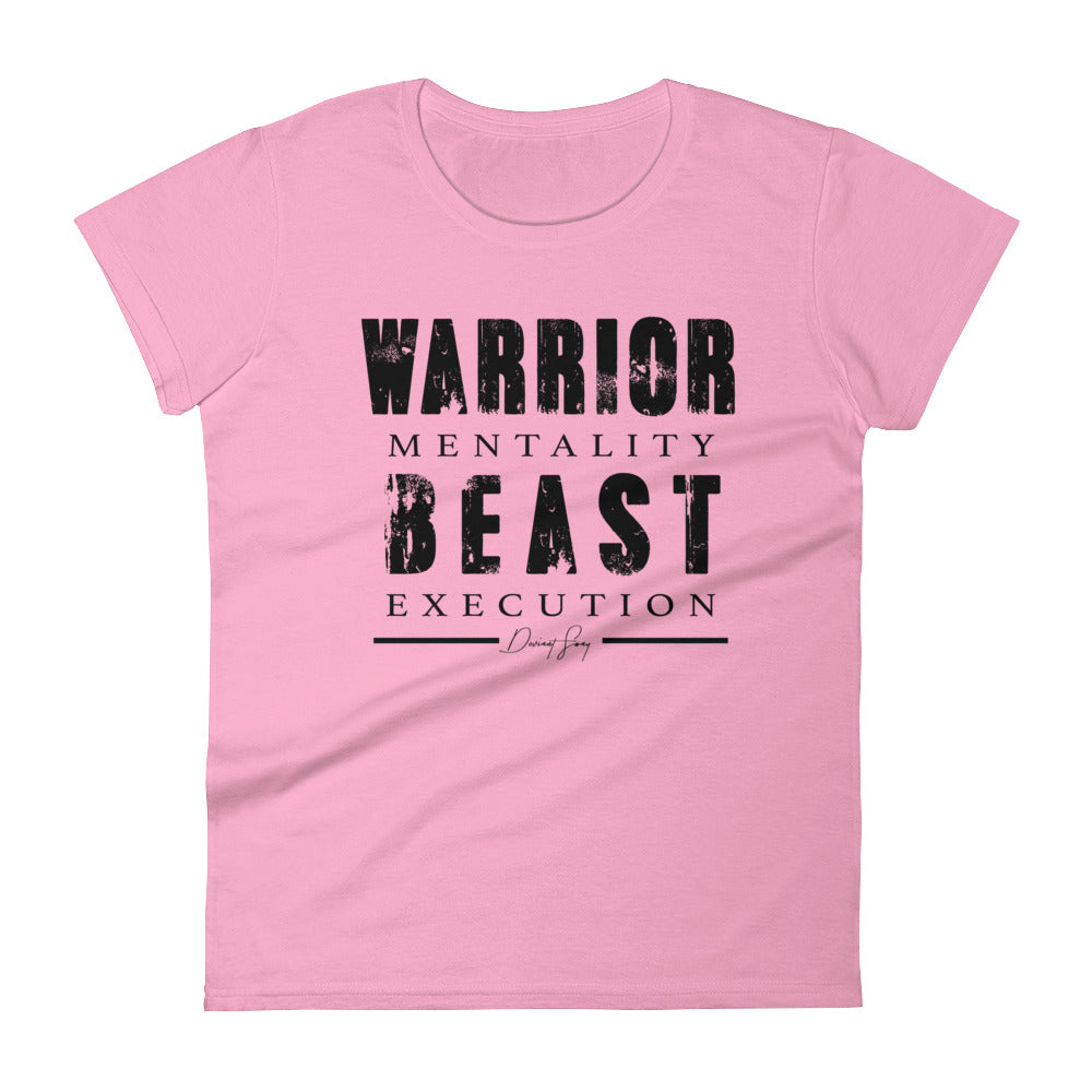 Women's Warrior Mentality Beast Execution short sleeve t-shirt - Deviant Sway
