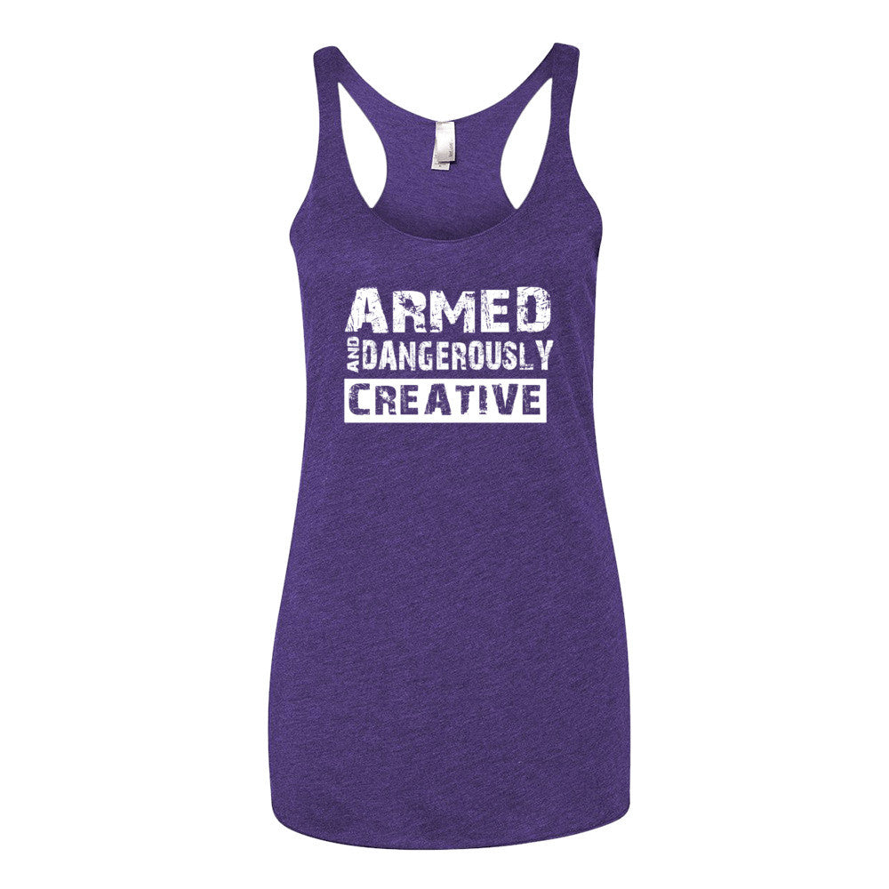 Women's Armed and Dangerously Creative racerback tank - Deviant Sway