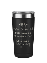Just a Girl Boss Motivational Tumbler