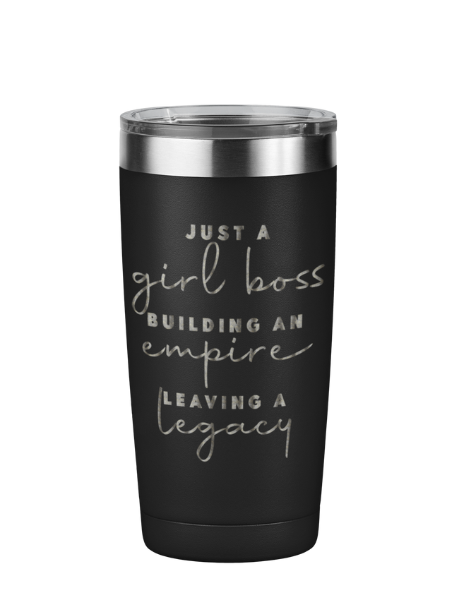 Just a Girl Boss Motivational Tumbler