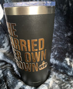 She Carried Her Own Crown Motivational Tumbler