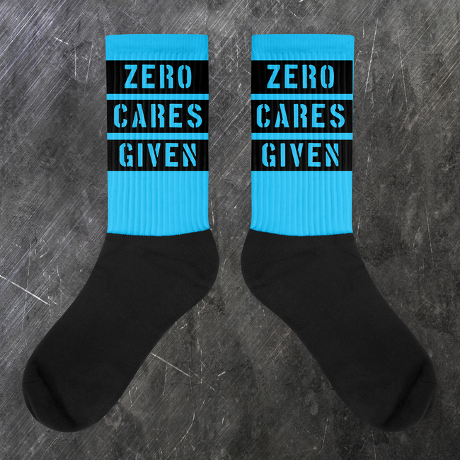 Zero Cares Given Athletic Socks - Deviant Sway