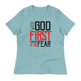WOMEN'S WITH GOD FIRST NO FEAR SHORT SLEEVE T-SHIRT