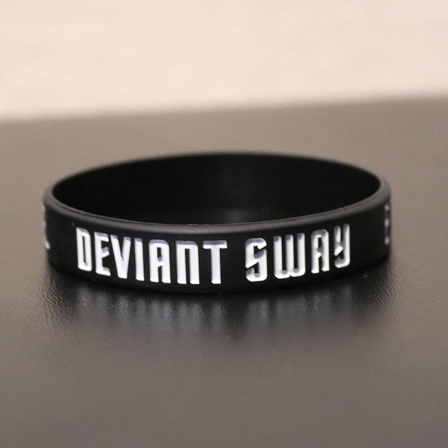 Empower Motivate Conquer Adult Black Wristband - Deviant Sway