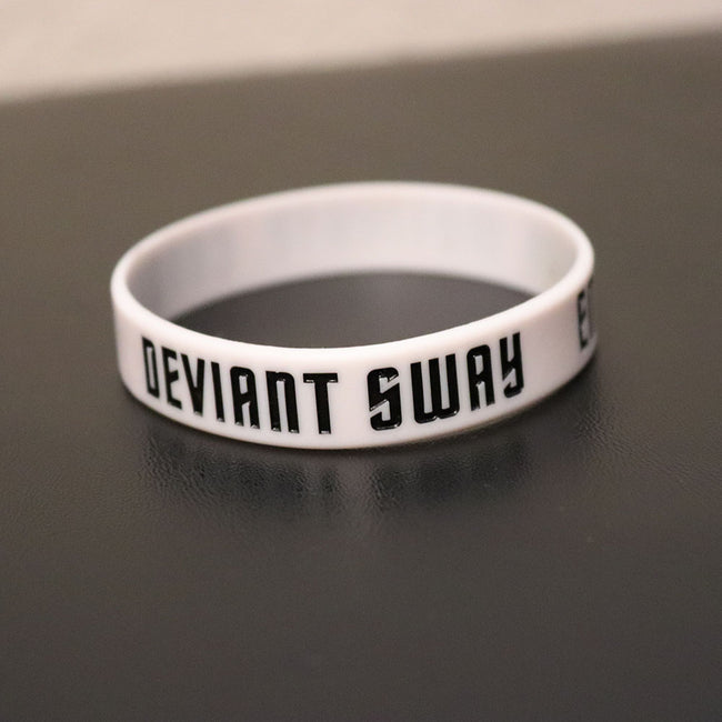 Empower Motivate Conquer Adult White Wristband - Deviant Sway