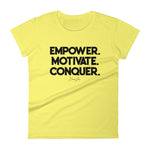 Women's Deviant Sway Empower Motivate Conquer Signature short sleeve t-shirt - Deviant Sway