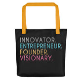 Innovator Entrepreneur Founder Visionary Tote bag