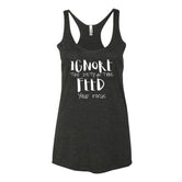 Women's Ignore the Distractions Feed Your Focus racerback tank