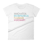 Women's Innovator Entrepreneur Founder Visionary short sleeve t-shirt - Deviant Sway