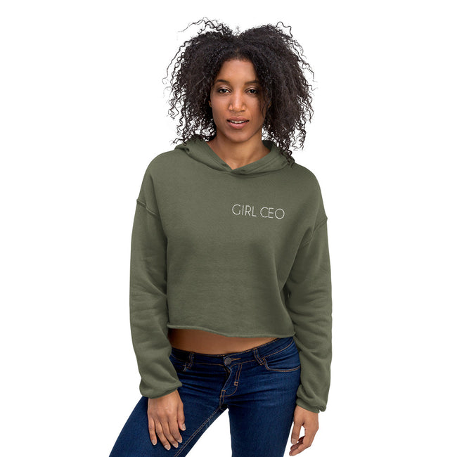 Women's Girl CEO Cropped Hoodie - Deviant Sway
