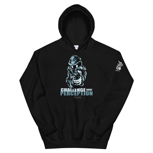 Challenge Every Perception In the Shadows Graphic Signature Pullover Hoodie - Deviant Sway