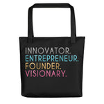 Innovator Entrepreneur Founder Visionary Tote bag