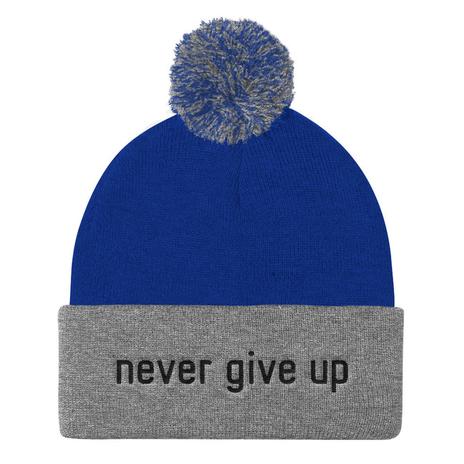 Never Give Up Knit Cap Beanie - Deviant Sway