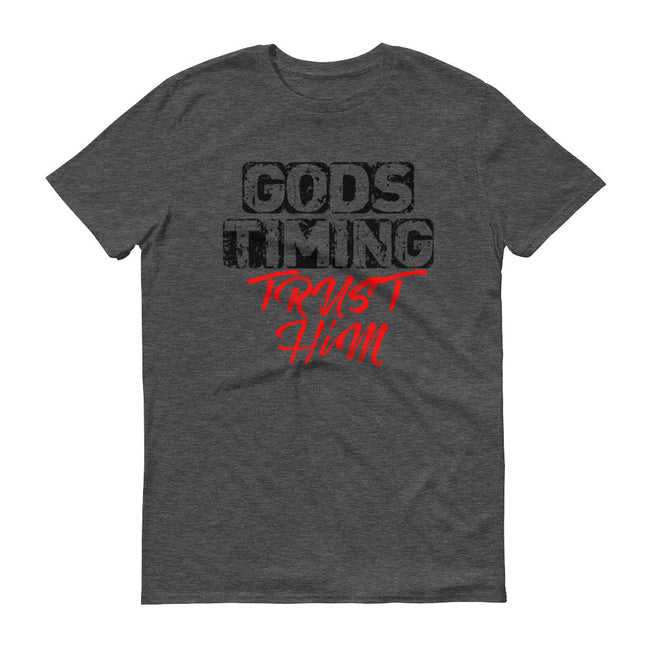Men's God's Timing: Trust Him short sleeve t-shirt - Deviant Sway