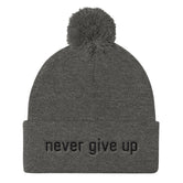 Never Give Up Knit Cap Beanie