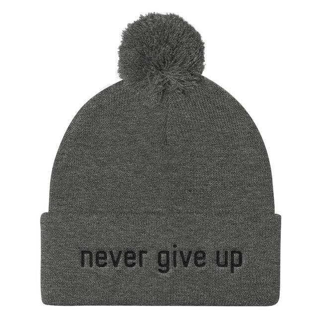 Never Give Up Knit Cap Beanie - Deviant Sway