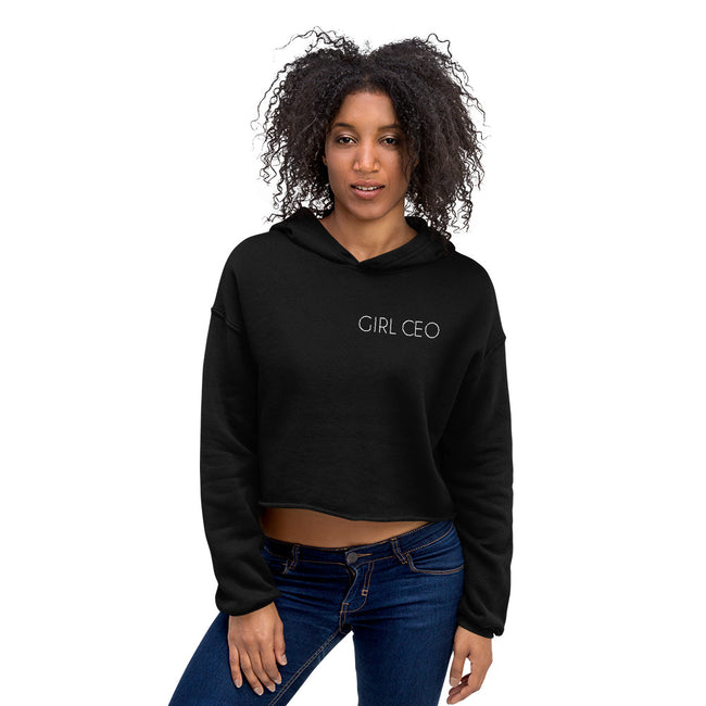 Women's Girl CEO Cropped Hoodie - Deviant Sway