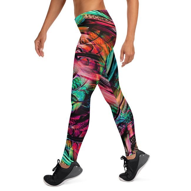 Women's Feathered Dreams Leggings - Deviant Sway