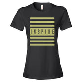 Women's INSPIRE stripes short sleeve t-shirt