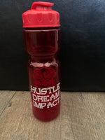 Hustle Dream Impact Motivational Water Bottle - Deviant Sway